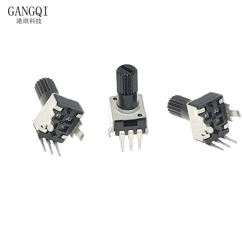 10Pcs RV09 Vertical 12.5mm Shaft 1k 2k 5k 10k 20k 50k 100k 0932 Adjustable Resistor 9 Type 3pin Seal Potentiometer