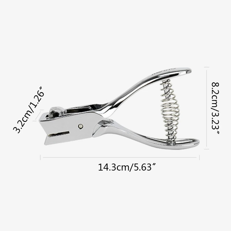 المعادن واحد البيضاوي ثقب الناخس باليد خرامة ورق قطع ذو طيات لسكرابوكينغ الحدود اللوازم المكتبية