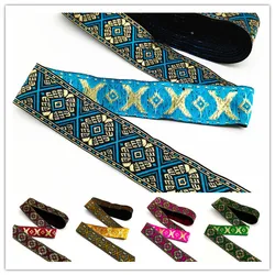 3 Yards Vintage  Ethnic Embroidery Lace Ribbon Boho  Trim DIY Clothes Bag Accessories Embroidered Fabric #RoLi