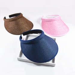 Newest Summer Kids 's Straw Sun Hats Outdoor Girls Sun Visor Caps Sea Beach Boy Casual Sport Flexible Caps Casquette