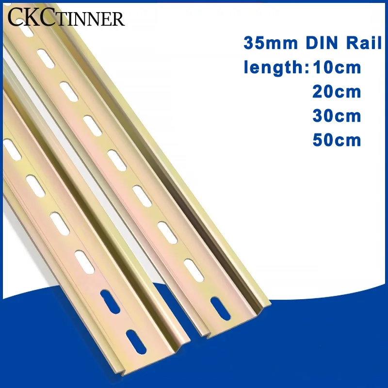 Universal Type C45 DIN Rail Terminal Blocks Relay Contactor  AC Contactor Lead Guide Rail Way 35mm wide 7.5mm high 