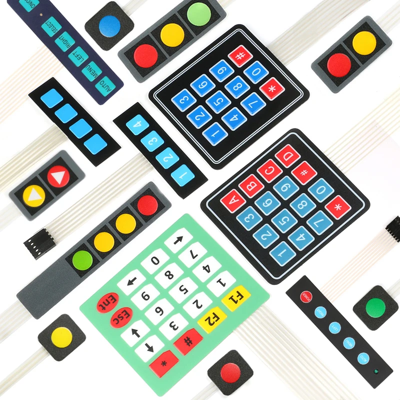 Przełącznik membranowy Klawiatura matrycowa Klawiatura Panel sterowania Zestaw DIY dla Arduino 1 2 3 4 5 12 16 20 Przycisk 3*4 4*4 4*5