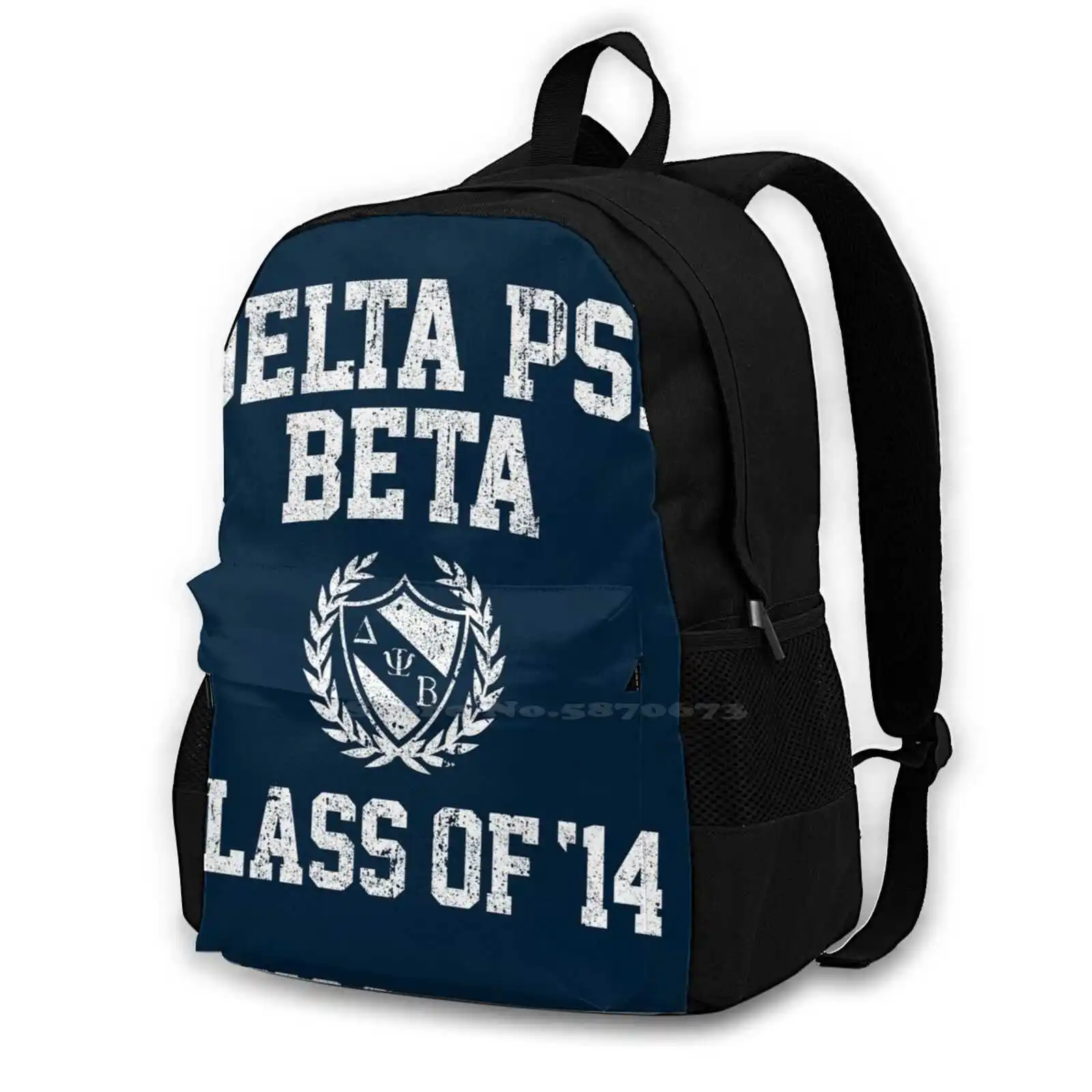 Delta Psi Beta Class Of 14 Backpack For Student School Laptop Travel Bag Frat Seth Rogan Efron Zac Efron Zac Efron Neighbors 2