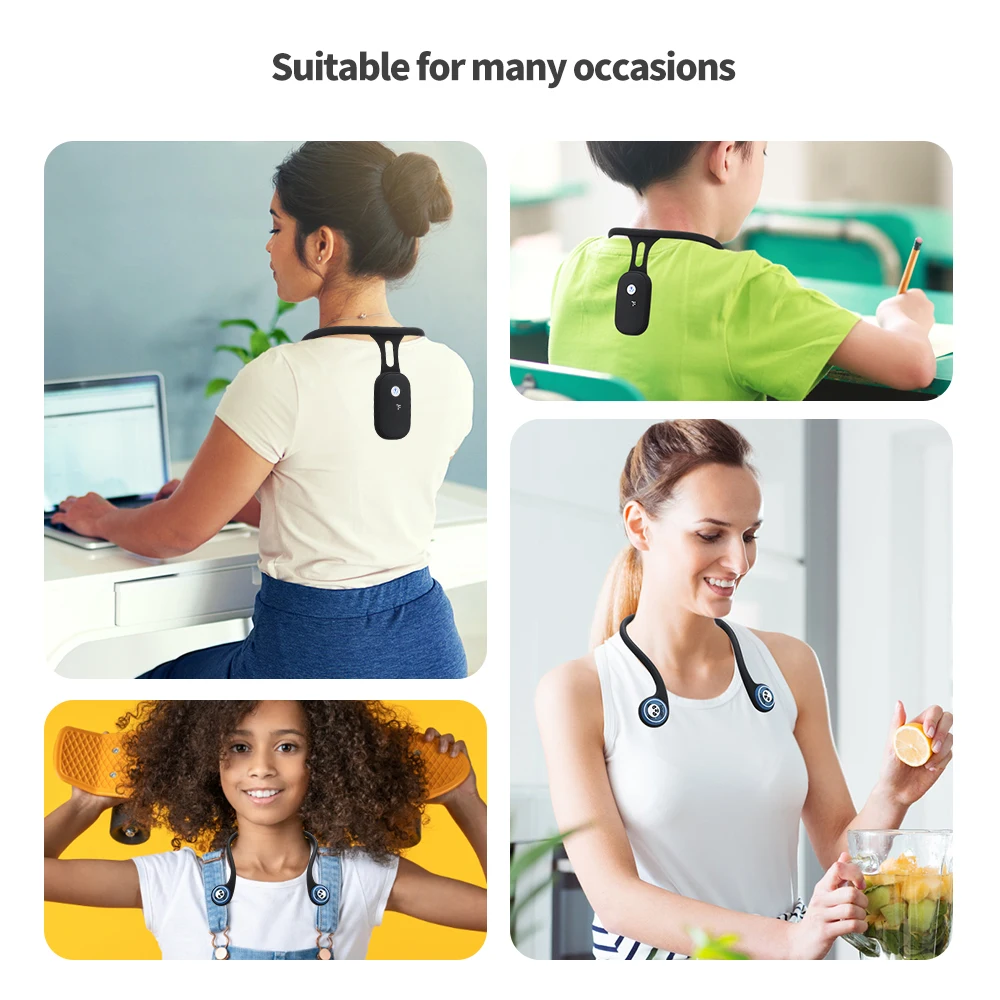 Smart Posture Corrector Device Realtime Monitoring Correct Posture Sitting Straighten Back For Adult Kid Back Posture Corrector