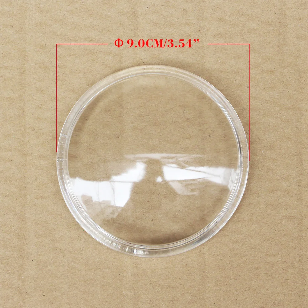 Cawanerl For Infiniti EX EX25 EX35 EX37 FX FX35 FX37 FX45 FX50 FX30D Car Round 90mm Front Bumper Fog Light Glass Cover Lens