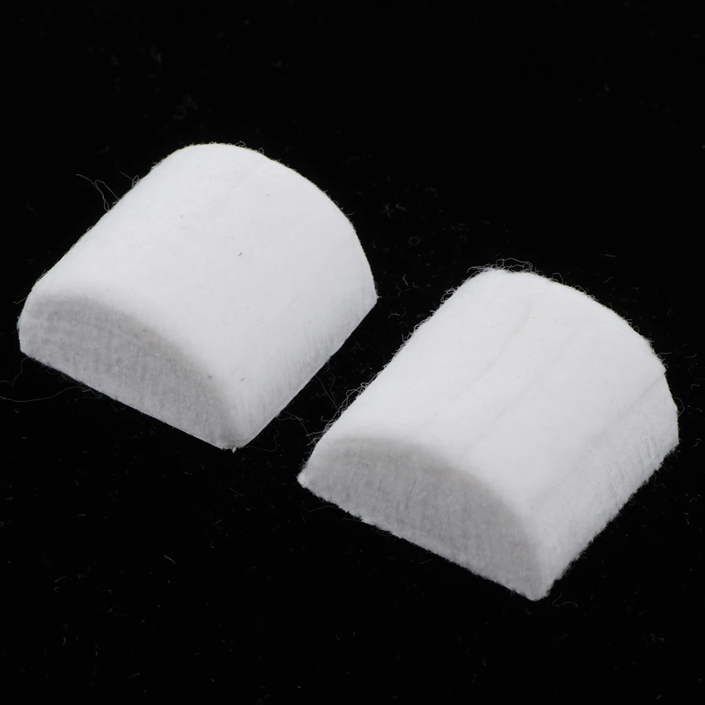 2 Pieces Wool Felt Dampening Pad Dampers Electric Drum Beater Heads