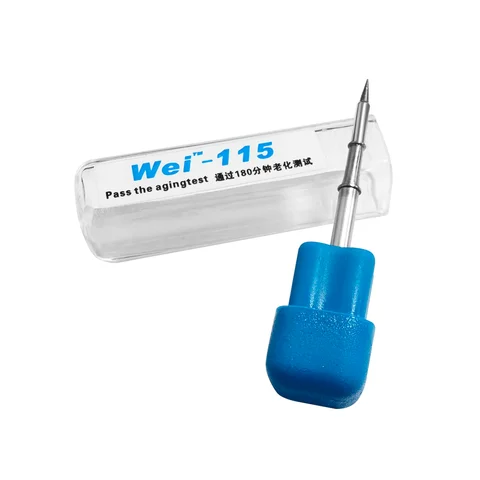 자세히 둘러보기 OEM C115 납땜 인두 팁 스테이션 나이프 구부러진 원추형 팁 Sugon T36 및 NT115-A 핸들 교체