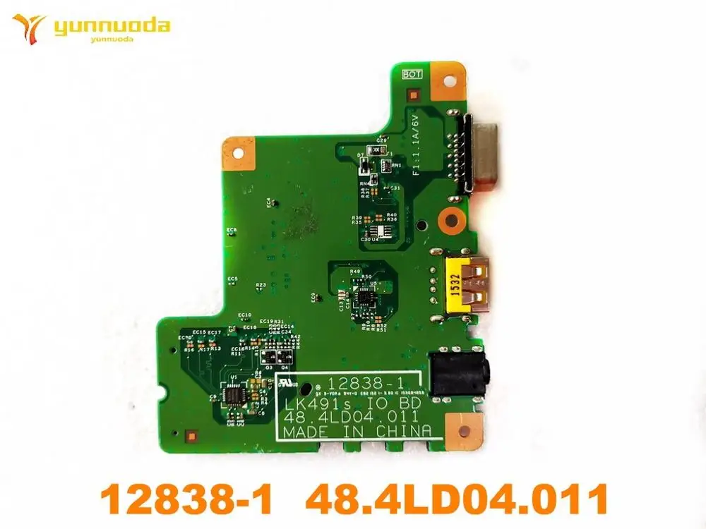 12838-1  48.4LD04.011 For Lenovo K4350 K4450 USB Port Audio Board  tested good