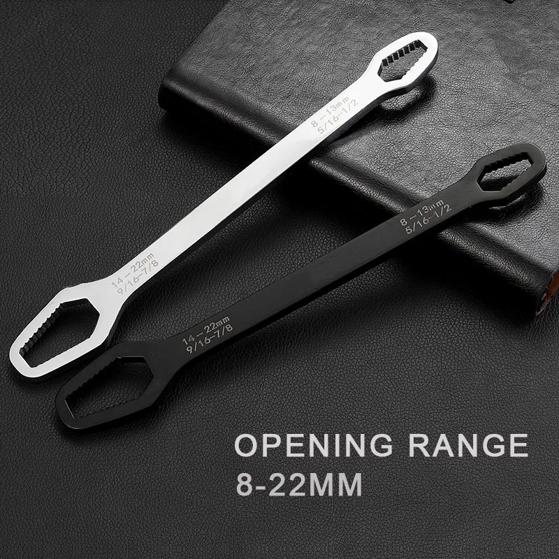 Universal Wrench 8-22mm Torx Double-Head Ratchet Adjustable Repairing Tools Spanner Set Screw for Bicycle Motorcycle Car