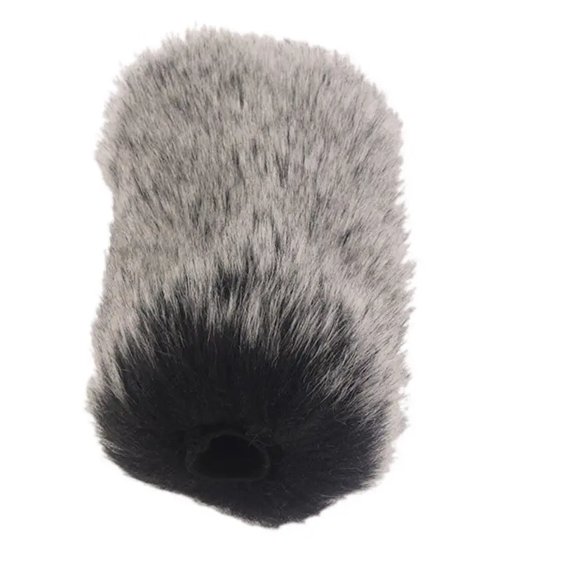 ขนสัตว์ประดิษฐ์ไมโครโฟนกระจกหน้ารถ Muff สำหรับ RODE VideoMic Go สำหรับ Takstar SGC-598 MIC-01 NA-Q7 DeadCat Go
