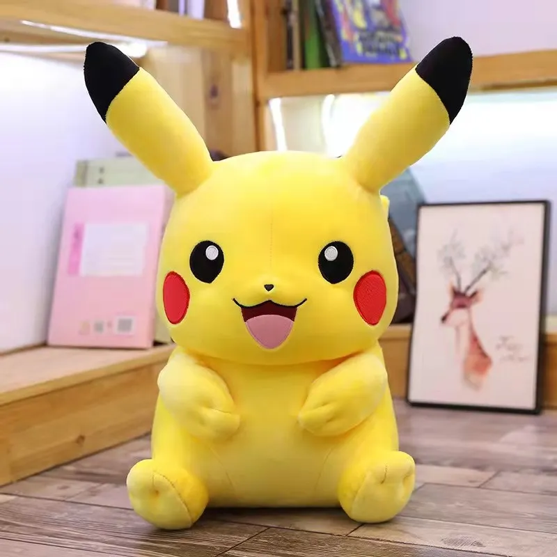 Genuine Pokemon Plush 30-80Cm Large Size Anime Figure Pikachu High Quality Pet Kawaii Toy Model Children\'s Best Birthday Gift