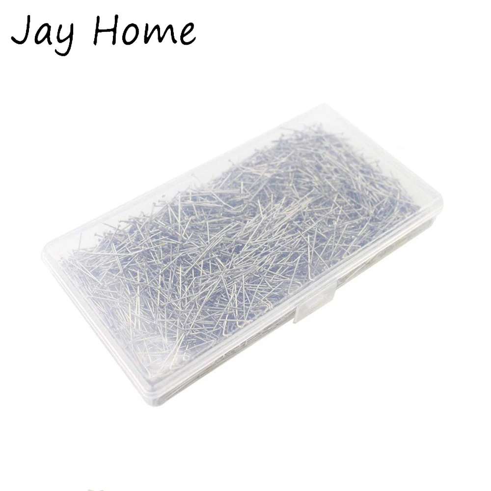 2000pcs Sewing Pins 26mm Head Pins Fine Satin Pin Straight for Dressmaker Jewelry Craft Sewing Projects DIY Sewing Supplies