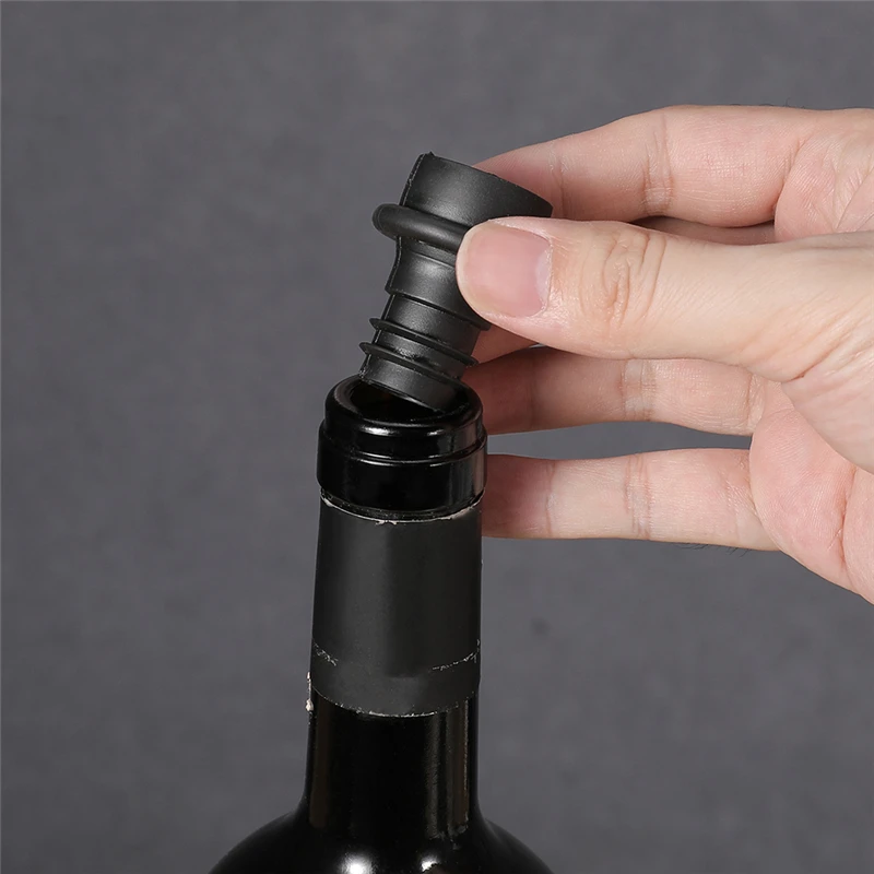 Wine Preserver Vacuum Air Pump  Wine Bottle Stoppers Durable Stainless Steel Construction Airtight, Leak-Proof Seal Easy