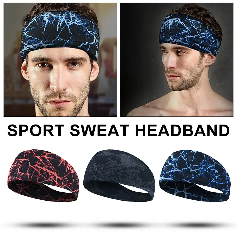 Sport Sweat Headband Sweatband Yoga Hair Bands Running Cycling Dance Fitness Head Anti Sweat Bands Sports Safety Bands Unisex