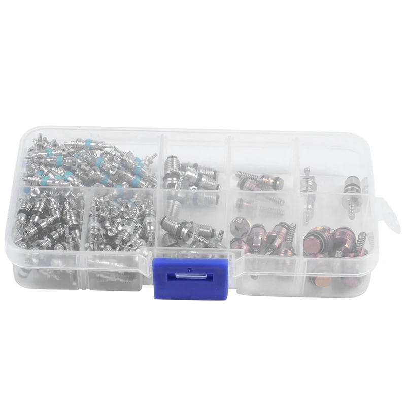 135 Pcs Auto Air Conditioning A/C Valve Core R134 Remover Assortment Kit For Toyota Honda Lexus Nissan Hyundai Gm Ford Chrysler