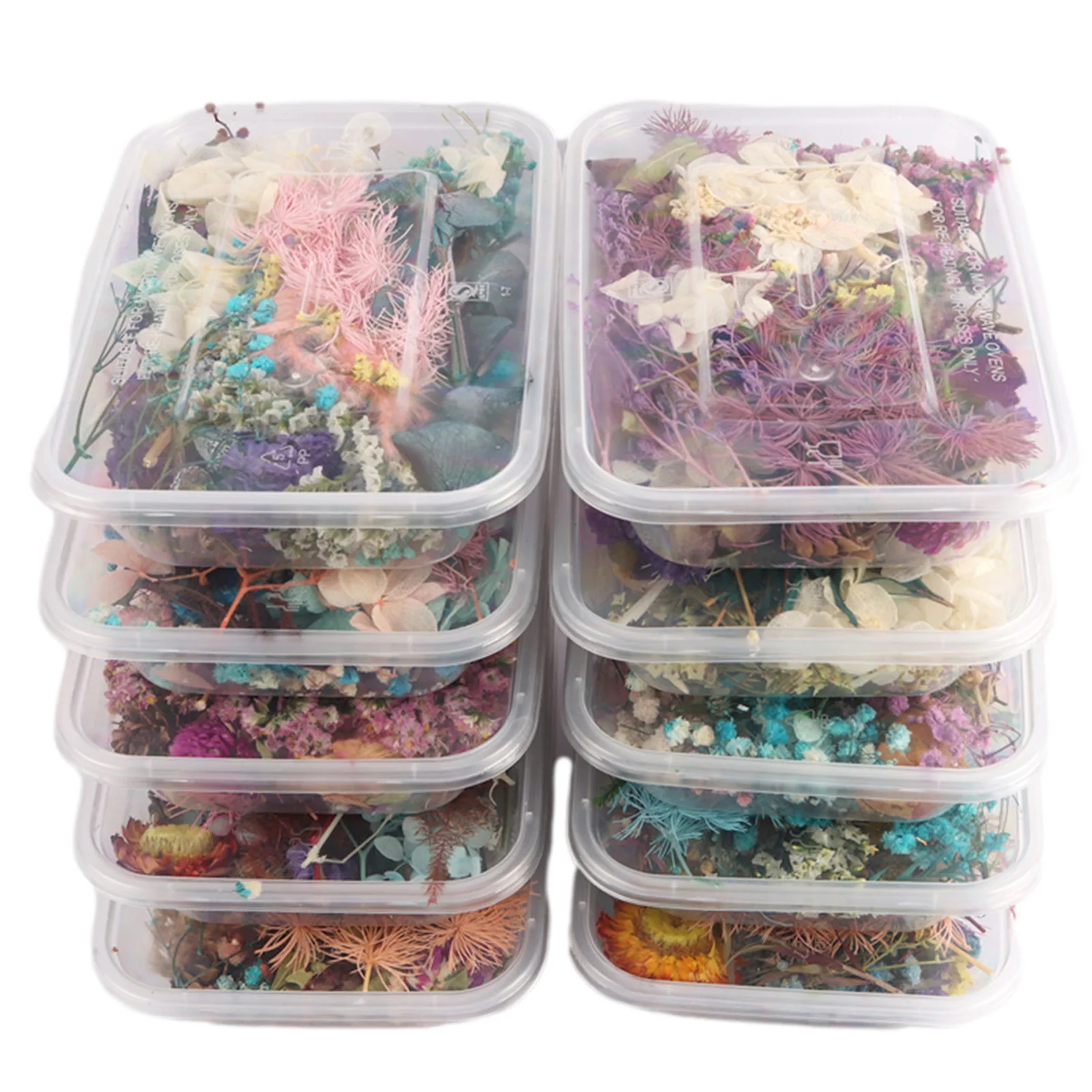 1 Box Random Color Real Dried Colorful Flower Plant For Aromatherapy Candle Epoxy Resin Pendant Necklace Jewelry Craft forceful