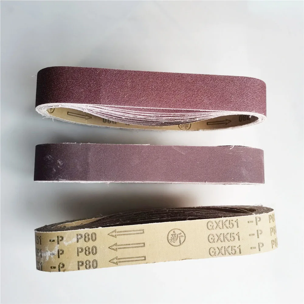 10Pcs 680*40mm Abrasive Polishing Sanding Belts Sanding Paper for Belt Sander Grit 60-800 Aluminium Oxide Grinder Band Belt