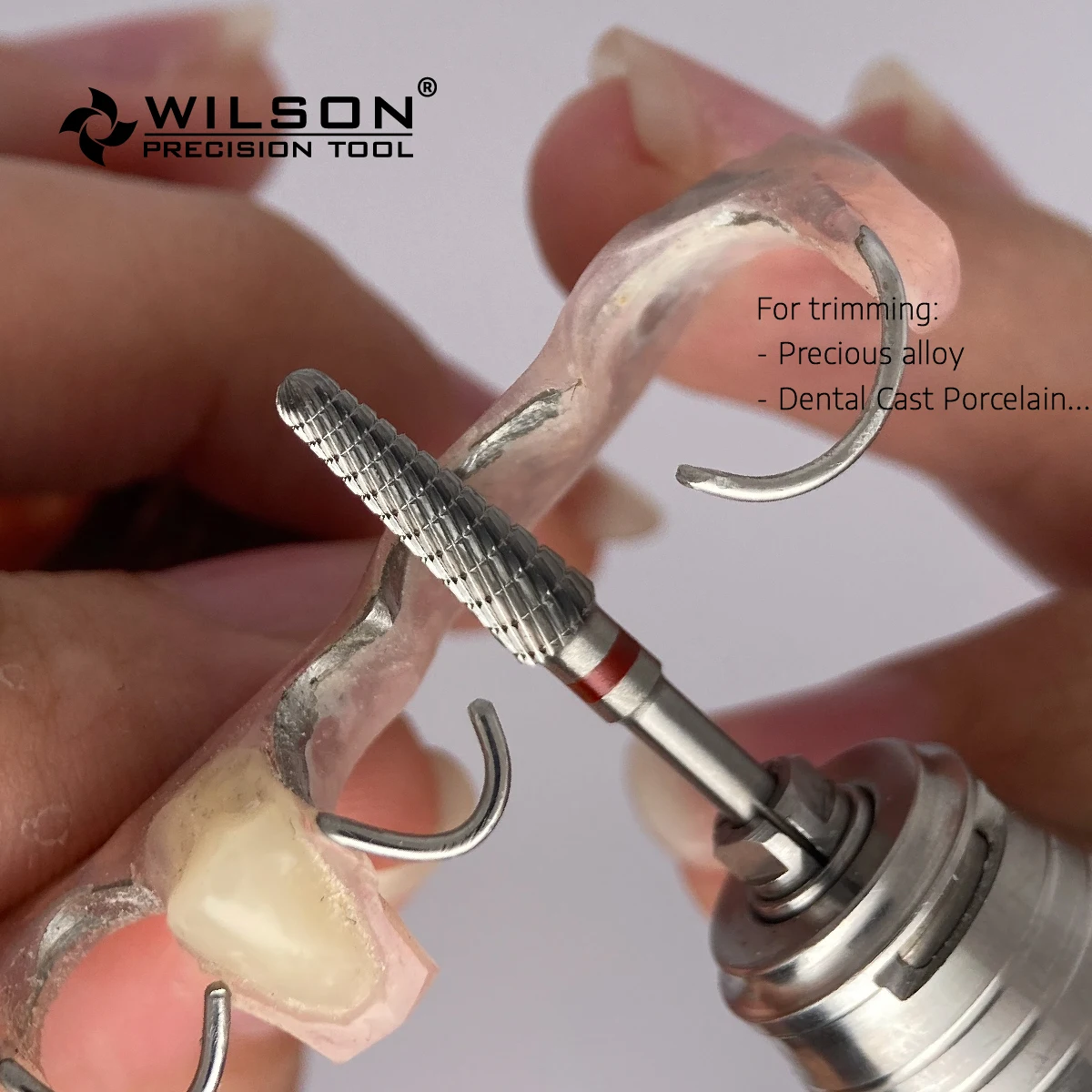 WilsonDental Burs 5001406 Pieza De Baja Velocidad Tungsten Carbide Dental Burs for Trimming Acrylic/Metal/Dental Cast Porcelain