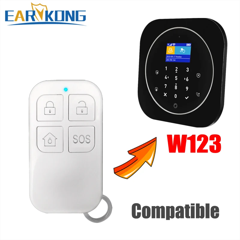 Earykong 433MHz Controle Remoto Sem Fio Para PG103 / W2B Sistema de Alarme WIFI GSM de Segurança Doméstica