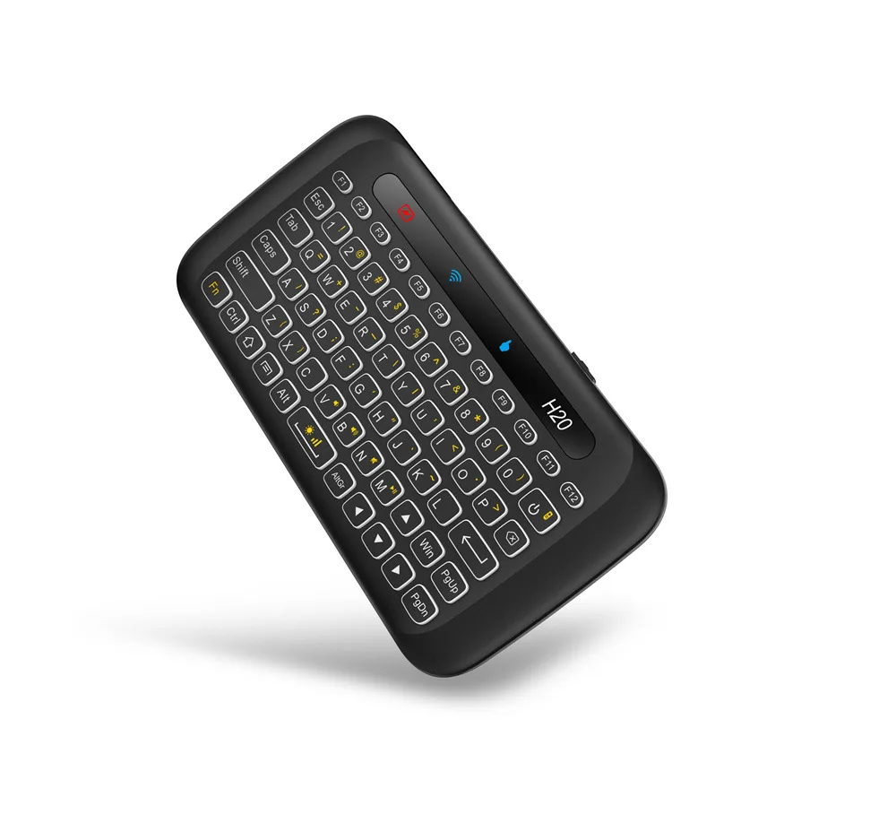 Wireless Mini Keyboard Air Mouse Touchpad Rechargeable Handheld RGB Backlight Infrared Remote Control for Android TV BOX PC PS4