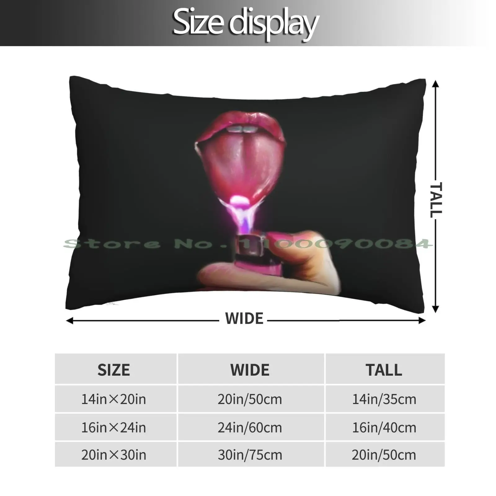 Lips Only I Am A God Black Pillow Case 20x30 50*75 Sofa Bedroom The Dark Tower Stephen King Ka Book Long Rectangle Pillowcover