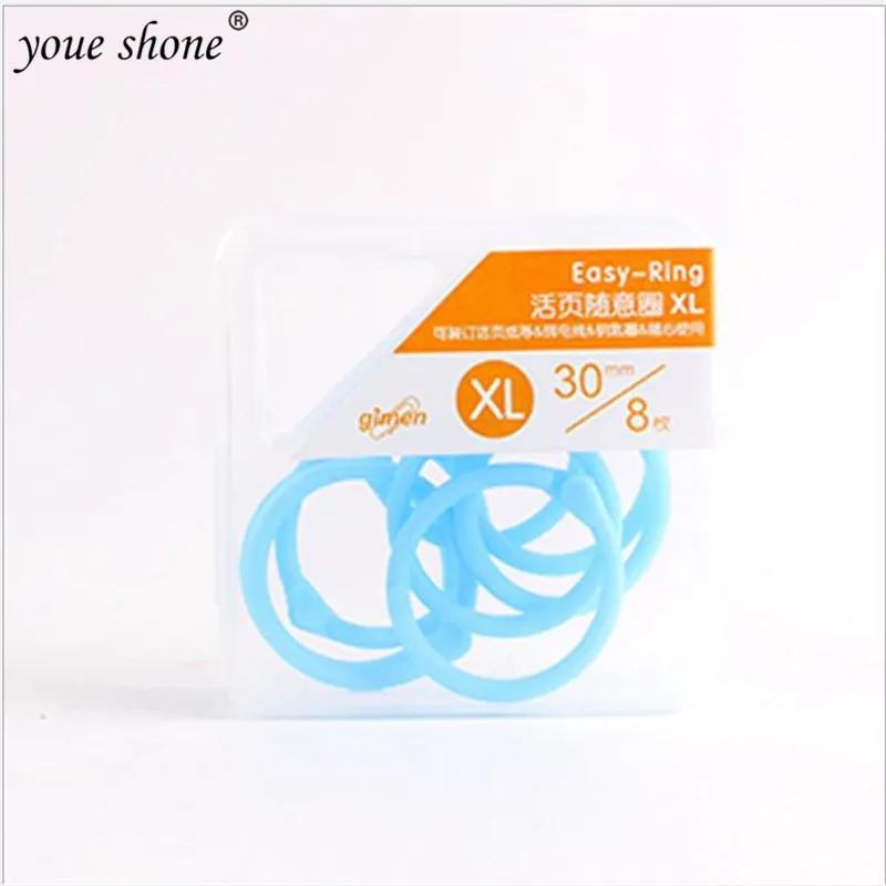 

1Box=30Pcs Candy Color XL Plastic Multifunction Random Ring Open Loop Document Information Binding Clip