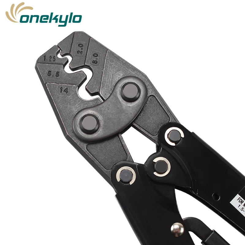 Crimping tools pliers for non-insulated terminals Japanese style Self-locking capacity 0.5-38mm2 rachet crimping pliers