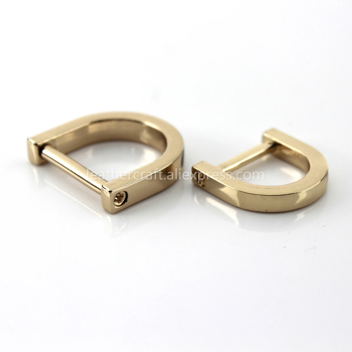 1 Stück Metall-Abnehmbare Offene Schraub-Dee-Ring-Schnalle für Lederhandwerk, Taschenriemen, Gürtel, Griff, Schultergurt – Detail 11