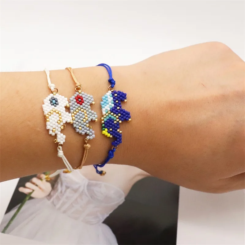 ZHONGVI Miyuki Bracelet For Women Elephant Pulseras Mujer Moda Armband Gift Jewelry Children Animal Handmade Bracelets Wholesale