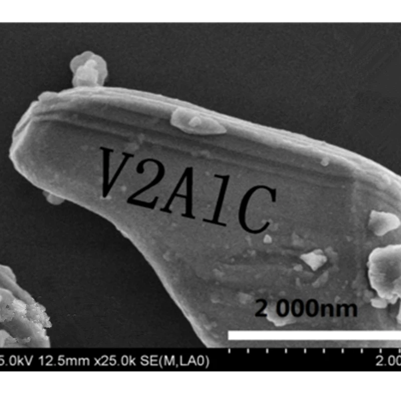 MAX phase V2AlC powder microparticle Mxene vanadium aluminium carbide materials easy stripping Ti3AlC2