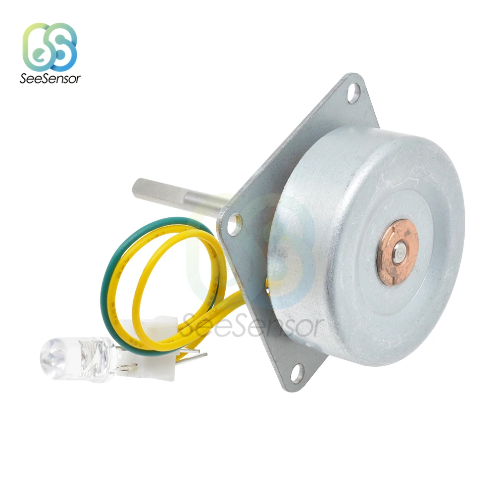 Three Phase AC Generator Mini Micro Brushless Motor Miniature AC Wind Turbine Hand Cranked Generator 3-24V 0.1A-1A 0.5-12W