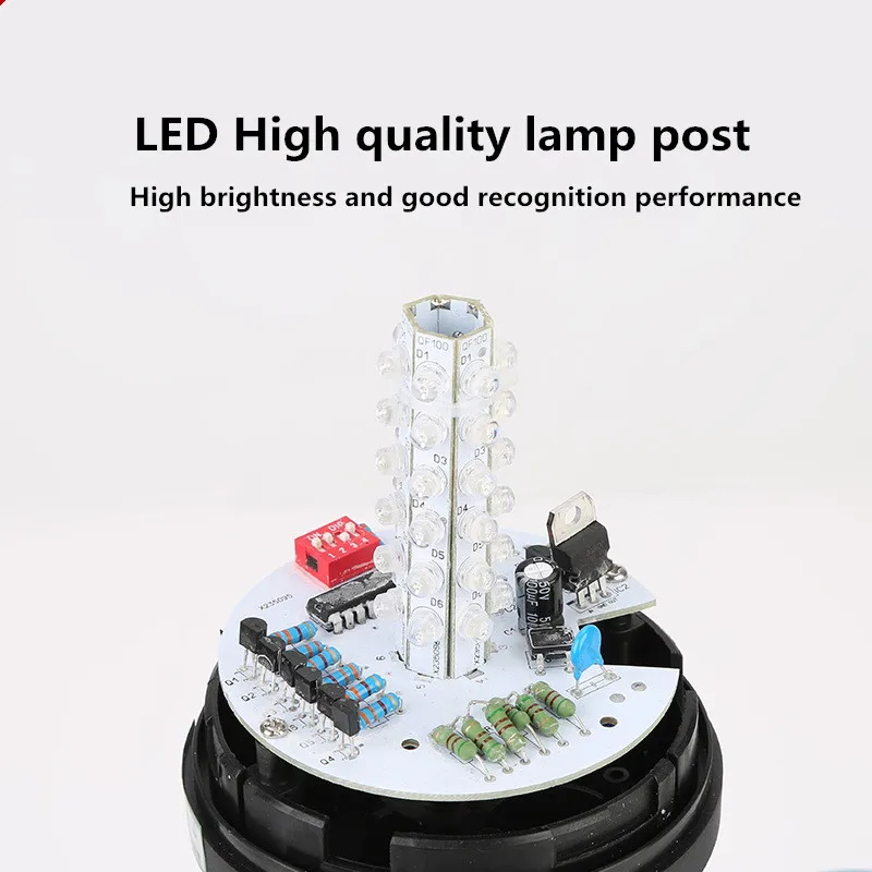Diameter 90mm Led Three-Color In 1 layer Signal Lamp Waterproof dustproof Warning Light For Industrial Machine Alarm Safety Lamp