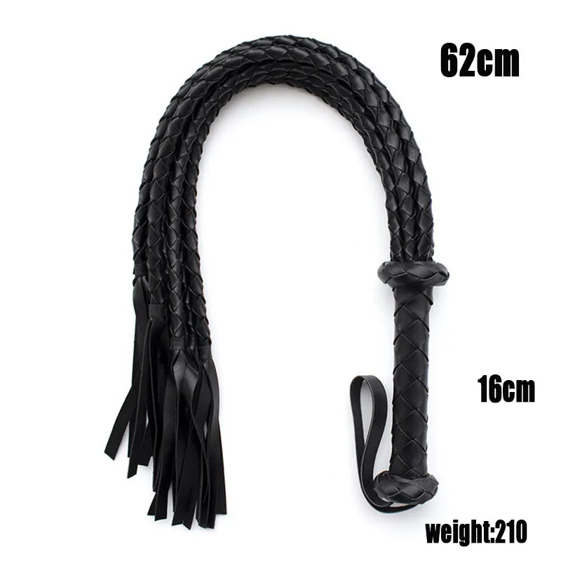 78CM Leather Sex Spanking Whip Bdsm Bondage Gay Fetish Horse Tassel Tails Lash Adult Flogger Flirt Erotic Toys for Couples Women