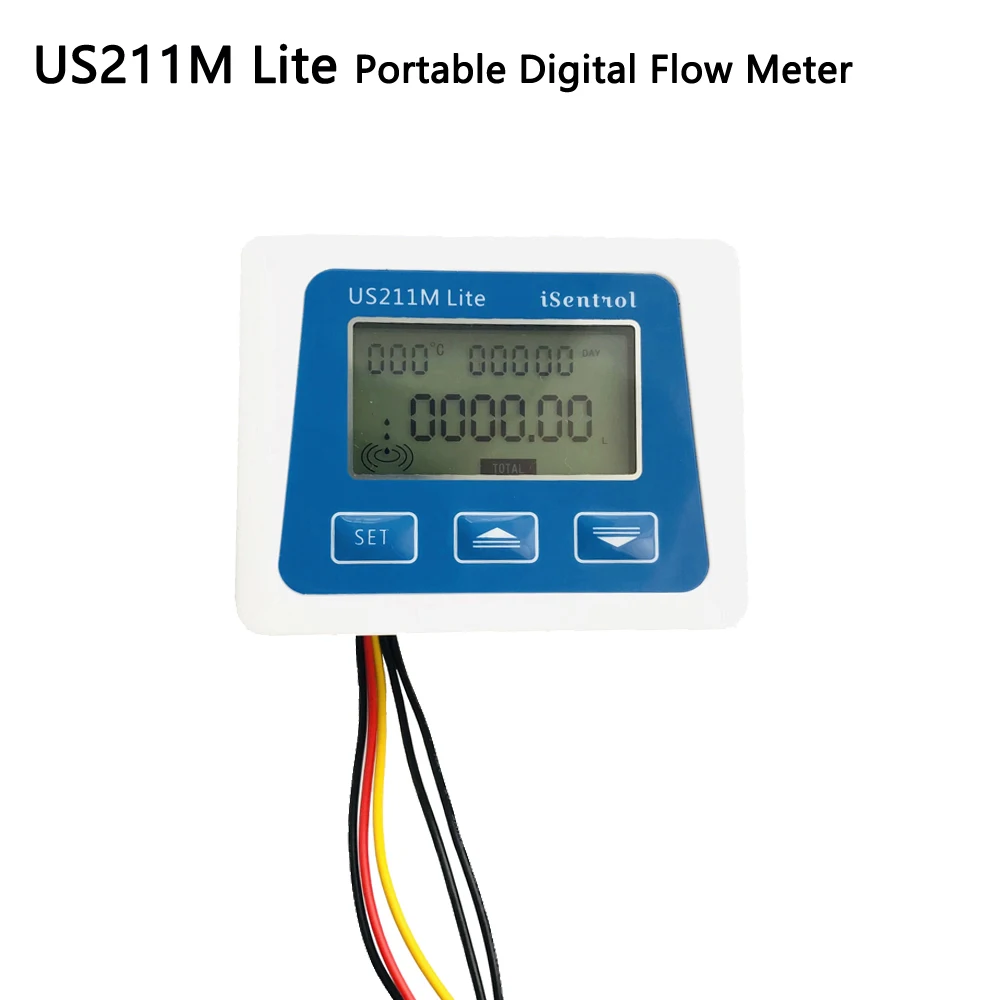 US211M Lite Portable Digital Flow Meter with USN-HS06PS Flow Sensor 0.1-1.0L/min Dijiang MaC Equipment