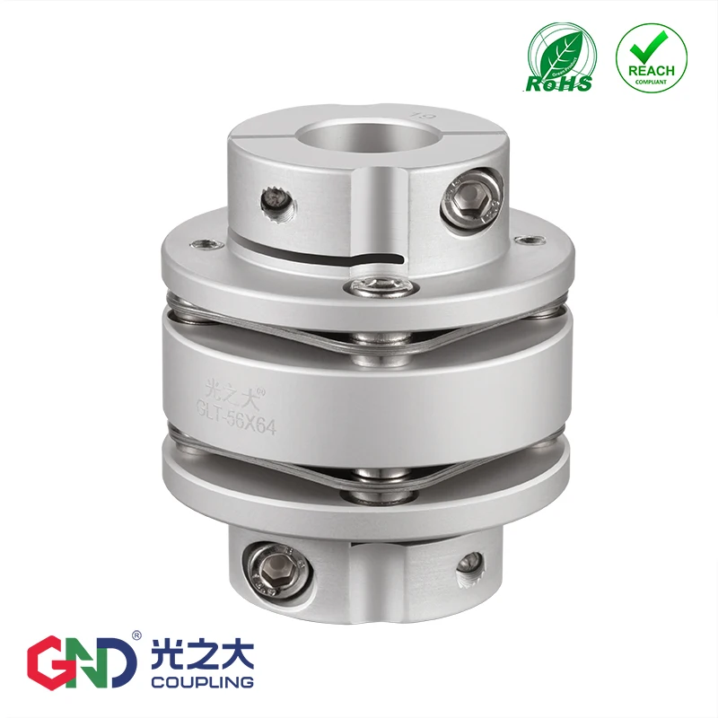 

GLT Aluminum Alloy Stepped Double Diaphragm Clamping Series Shaft Coupling D19-D82mm;L24.5-87mm