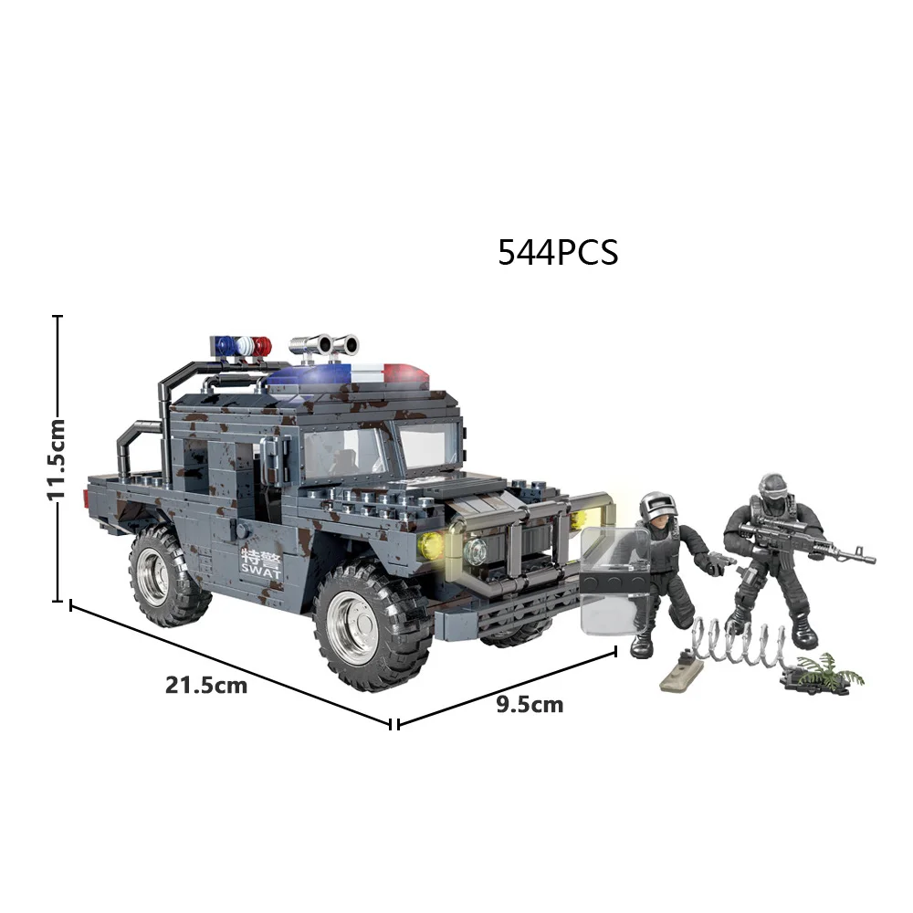 

Современные Военные строительные блоки Orv Swat Mega, супертонкий конструктор Dongfeng, храбройный воин, транспортное средство, кирпичная игрушка для мальчика