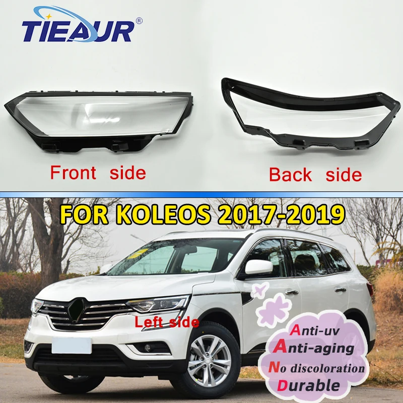 

Headlight Transparent Glasses Lens Cover for Koleos Front Lampshade Replacement 2017-2019 Auto Shell Masks Assembly