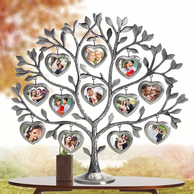 Rhinestone Family Tree Picture Frame Tree 12 Small Frames 2023 Father's Day  Gift Creative Tabletop Home Decoration - AliExpress 15