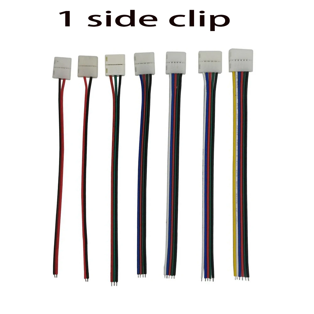 2pin 3pin 4pin 5pin 6pin LED Connector Solderless Adapter  For 3528 5050 RGB RGBW RGBCCT LED Strip