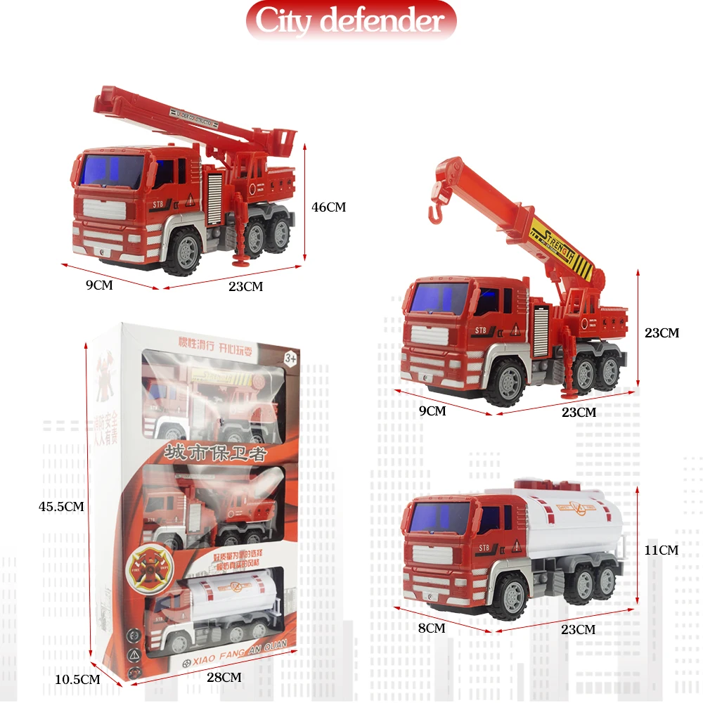 Giocattolo per bambini camion dei pompieri giocattoli per auto grande set di giocattoli per auto resistenti alla caduta per bambini scala camion