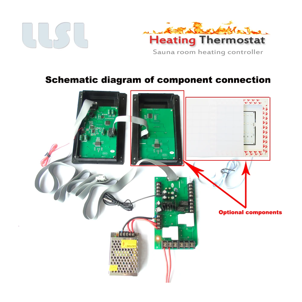 Sauna zimmer temperatur control regler, 110V 220V 30A Sauna thermostat für steuerung temperatur, licht, etc,