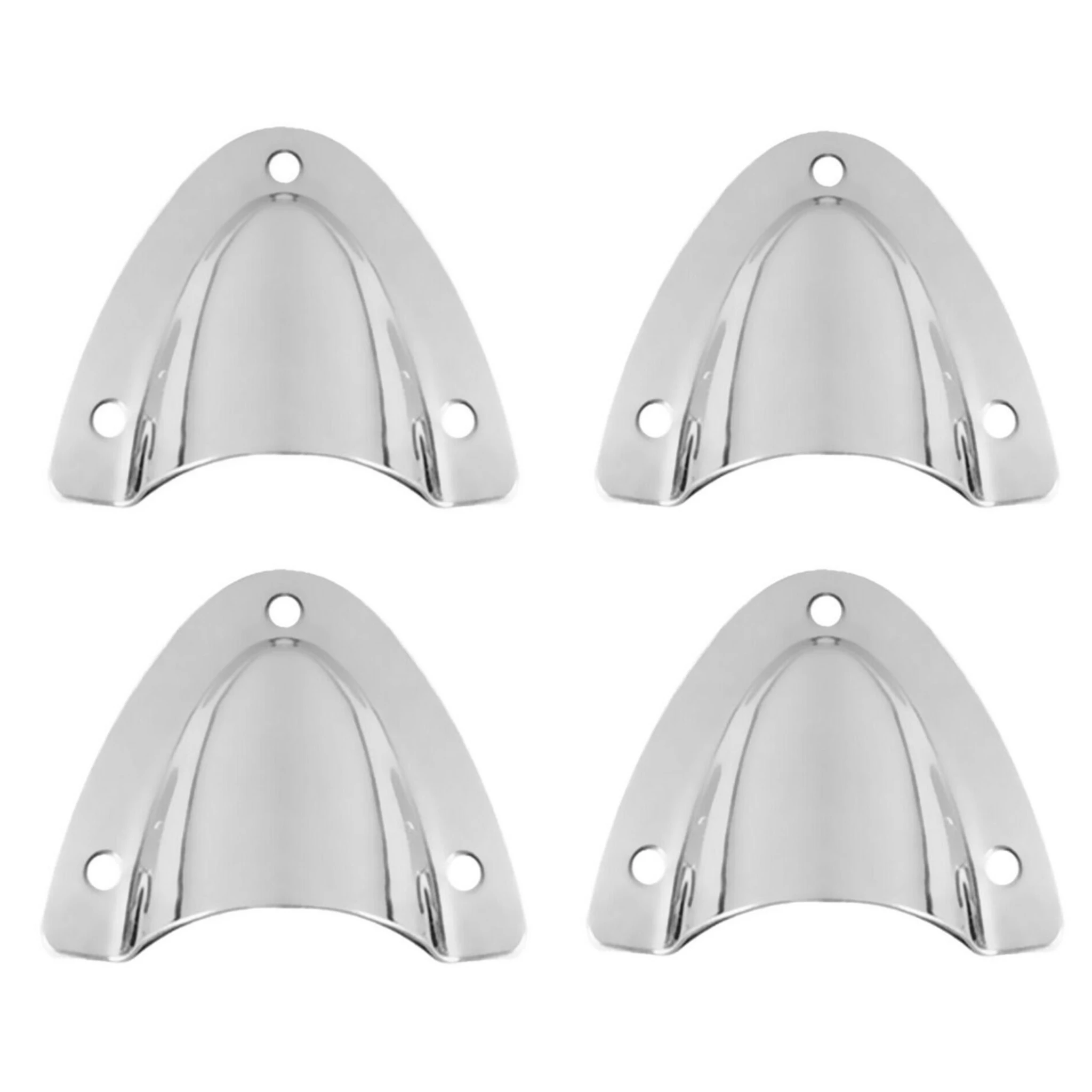 ISURE MARINE 4Pcs AISI Stainless Steel Clam Shell Boat Vent