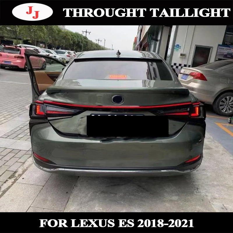 

For lexus es 300h 350h 2018 up cross Taillights Rear through LED Tail Light Signal Reversing Parking Lights cross lamp