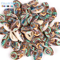 10-20mm Natural Colourful Seashell Cowrie Conch Loose Spacer Beads Beach Sea Shells DIY for Jewelry Making Bracelet 10Pcs