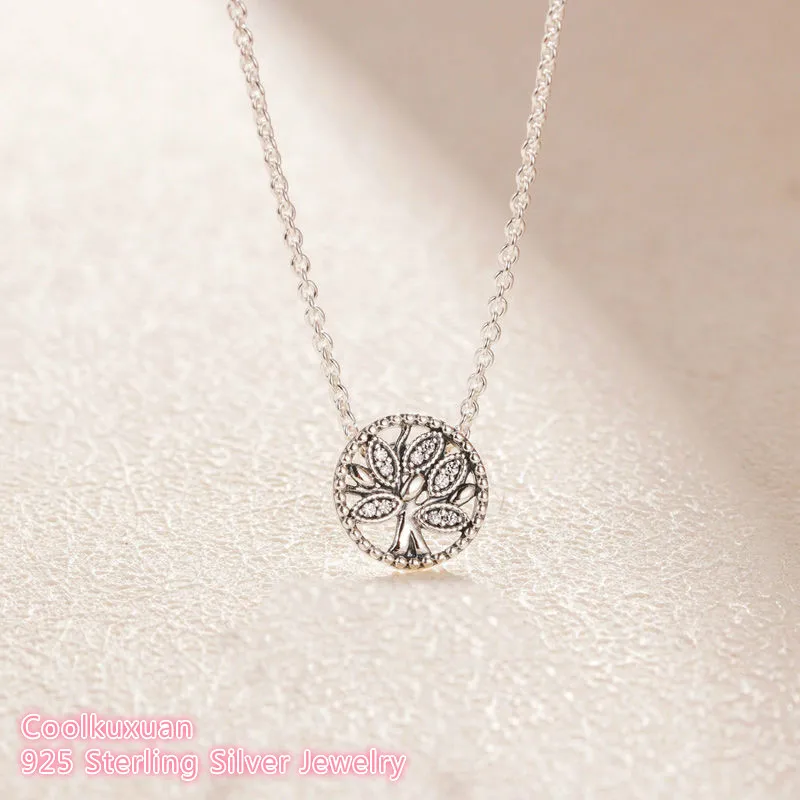 

Mother's Day 100% Original 925 Sterling Silver Tree of Life Necklace For Women Jewelry