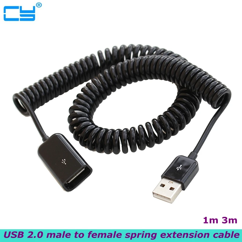 3M Co Il spring USB 2.0 Male to Female Data Extension Cable for Computer Mobile Phone USB Interface Equipment