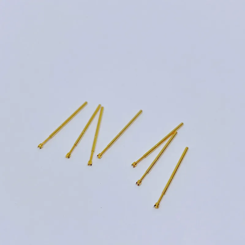 100Pcs Metal Plated Probe PA50-Q2 Spring Thimble Burning Chip Scalable Test Probe Diameter 0.68 MM