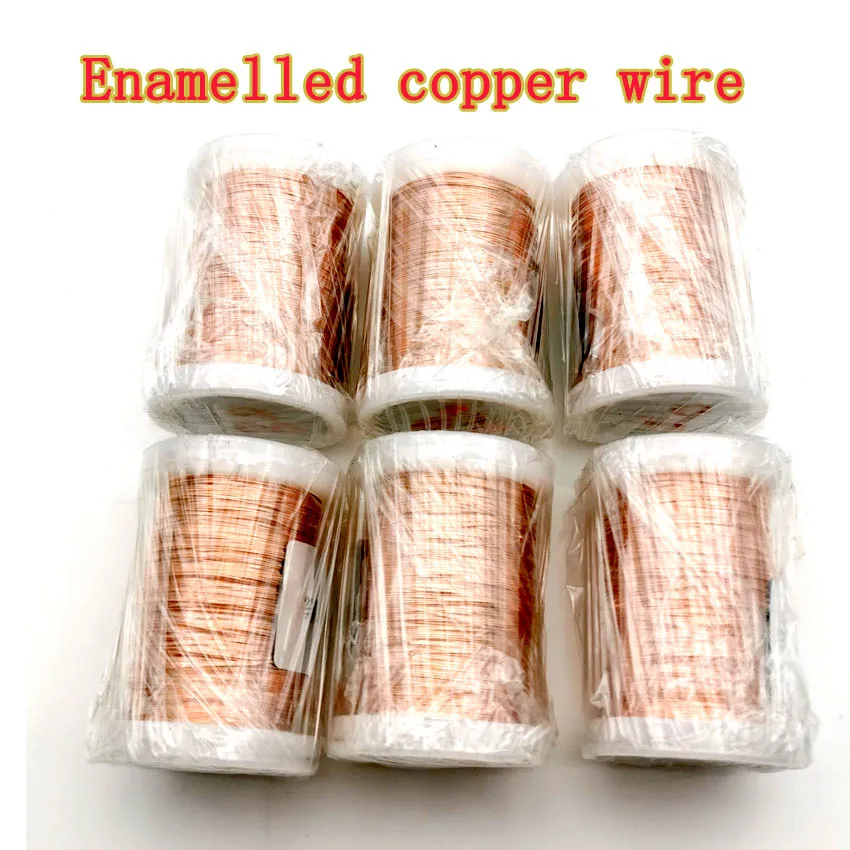 2UEW drut magnetyczny 0.05mm 0.06/0.07mm 0.08/0.09mm 2000 M/1000 M emaliowany przewód miedziany zwijany drut magnetyczny indukcji elektromagnetycznej