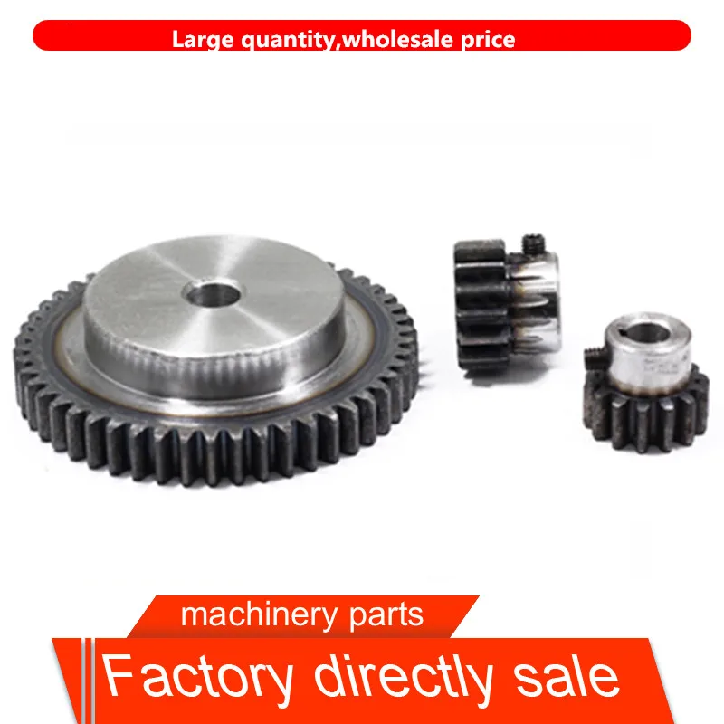 Spur Gear Pinion 20teeth Mod 1.5 M=1.5  Bore8/10/12/15mm Right Teeth 45# Steel Positive Gear CNC Gear Rack Transmission Motor