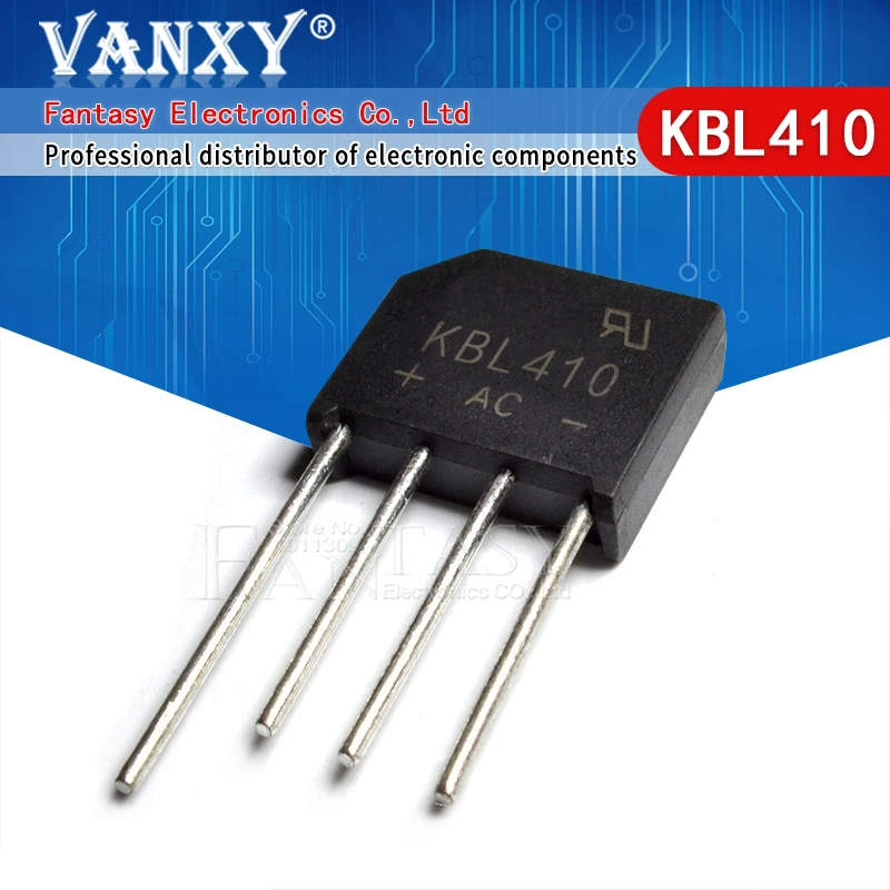 5PCS KBL410 KBL-410 4A 1000V Single Phases Diode  bridge rectifier KBL406 KBL610 KBL608 KBL06 KBL10 KBL606